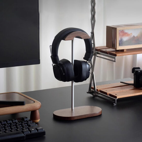 Wooden Headphone stand