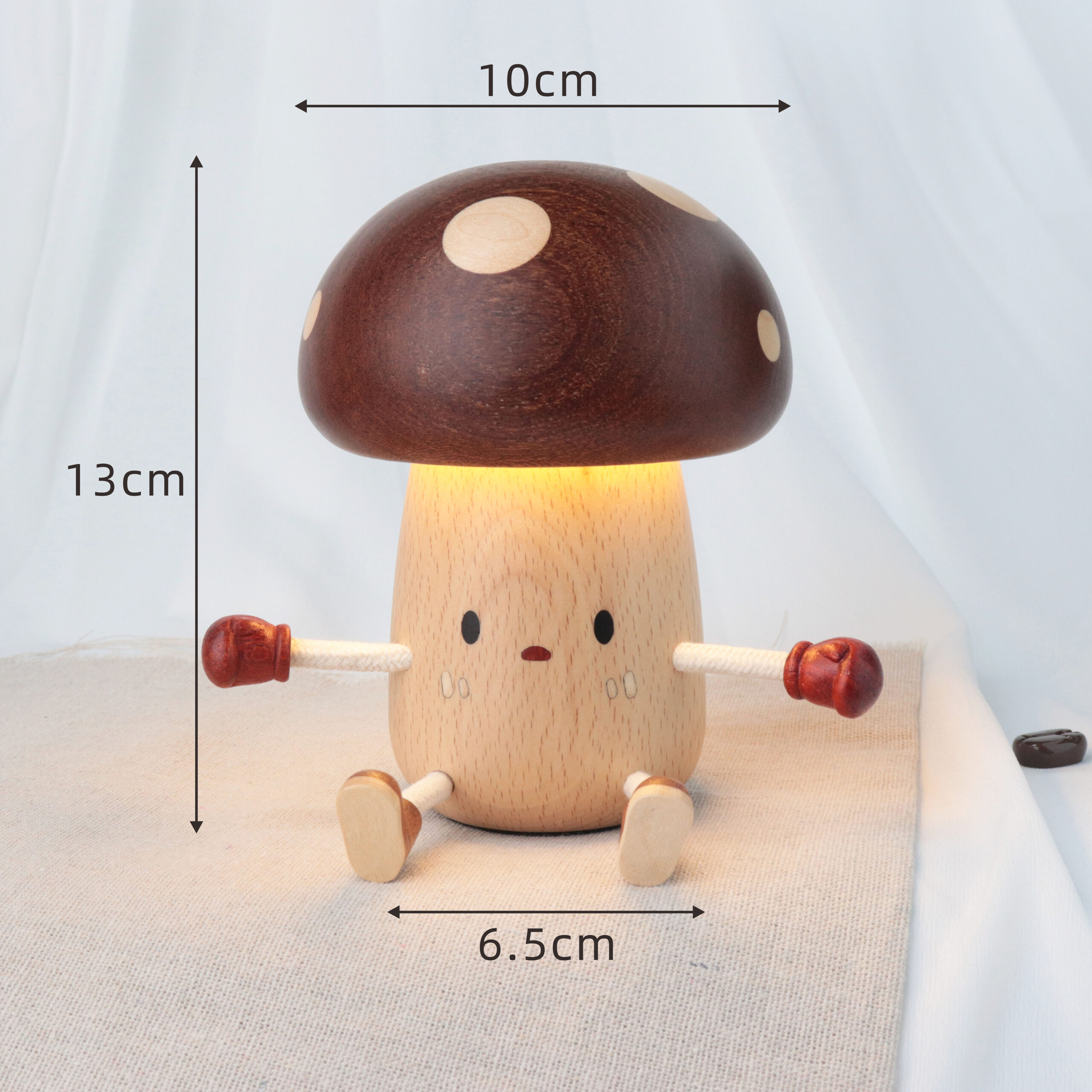 Wooden Mushroom Table Lamp - Image 8