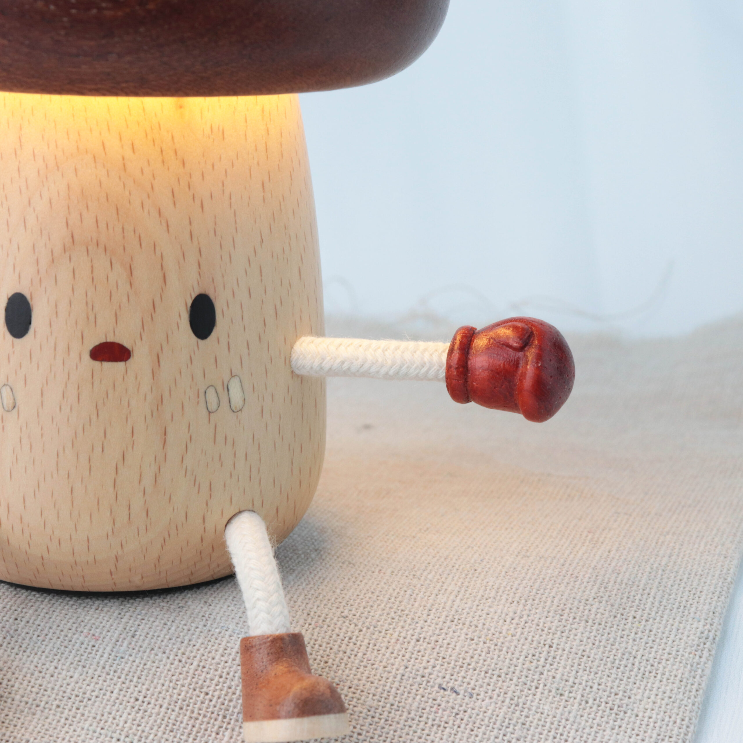 Wooden Mushroom Table Lamp - Image 5