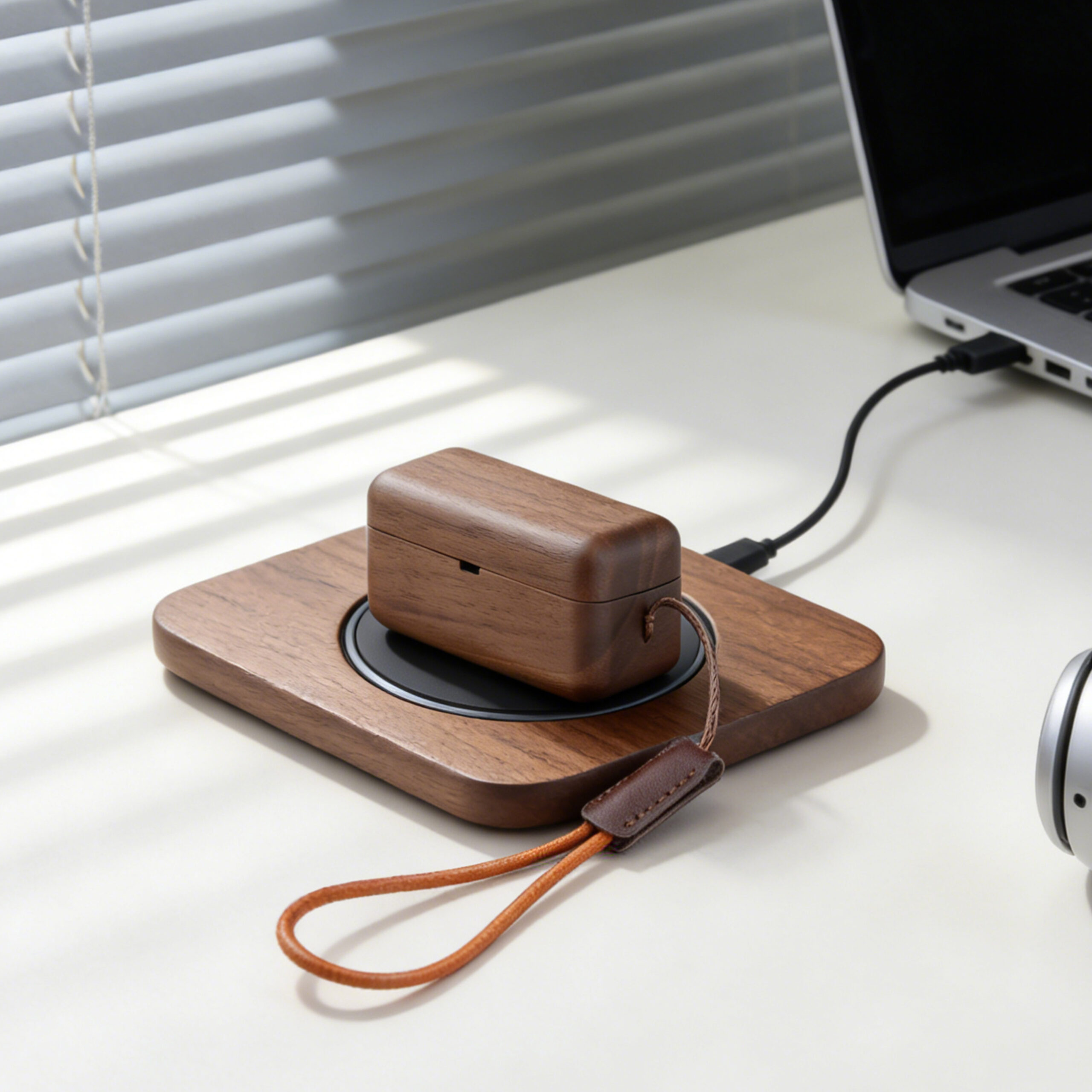 Wooden Technics EAH-AZ80 Case With Leather Lanyard - Image 4