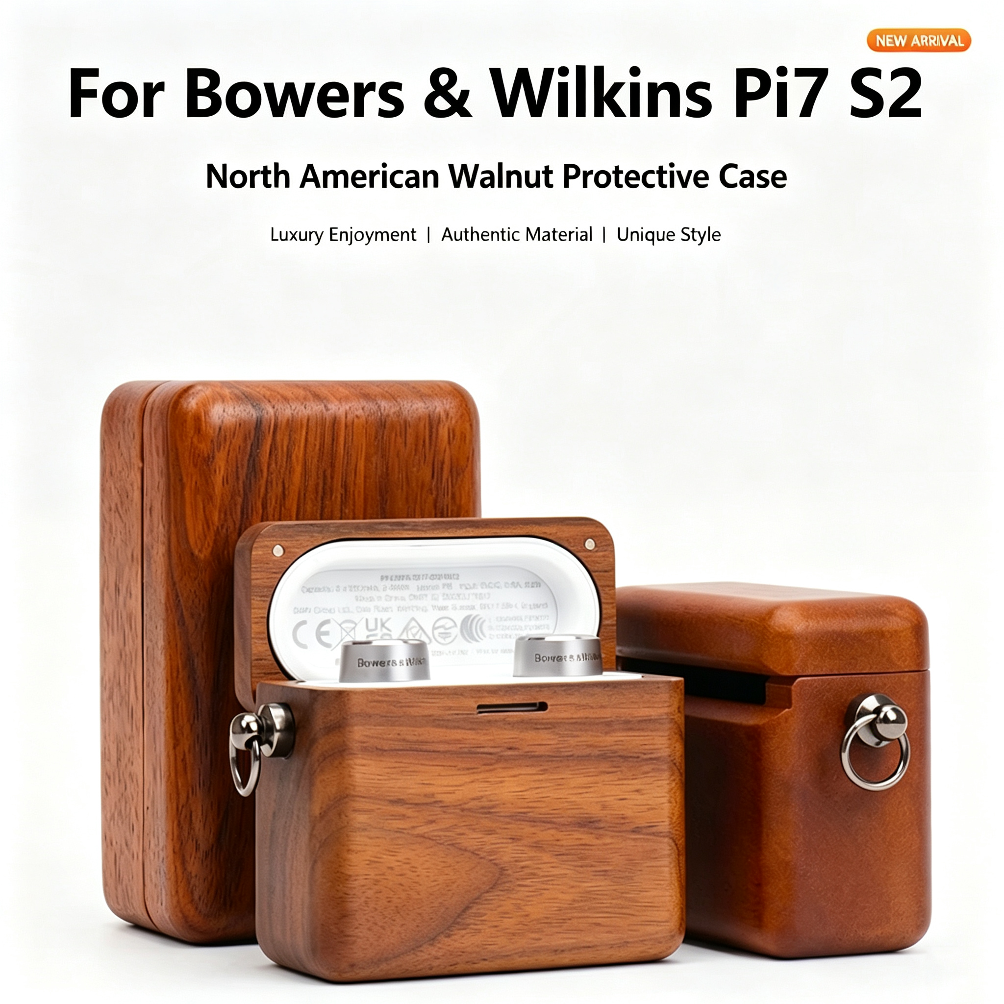 Wooden Bowers & Wilkins Pi7 S2 Case